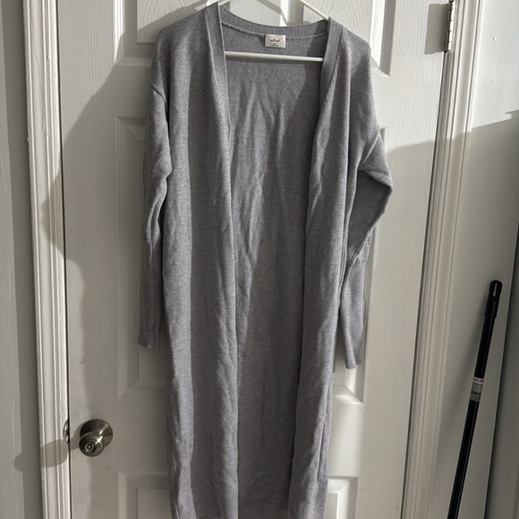 Aritzia Wilfred XS long Cardigan Sweater Grey - Picture 4 of 15
